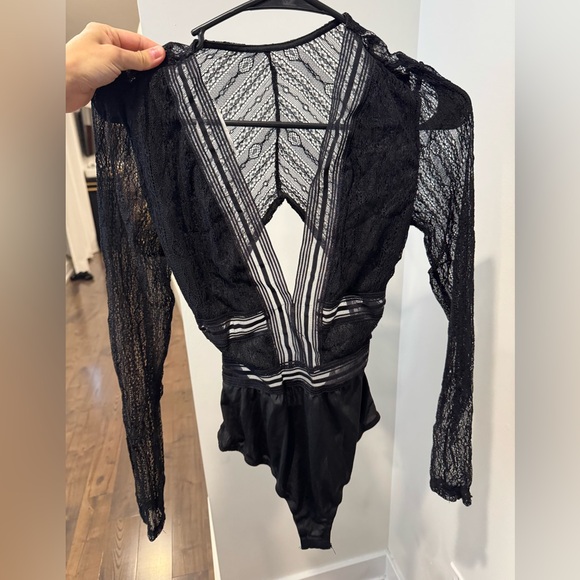 Lulus Tops - Lulus black lace bodysuit size small